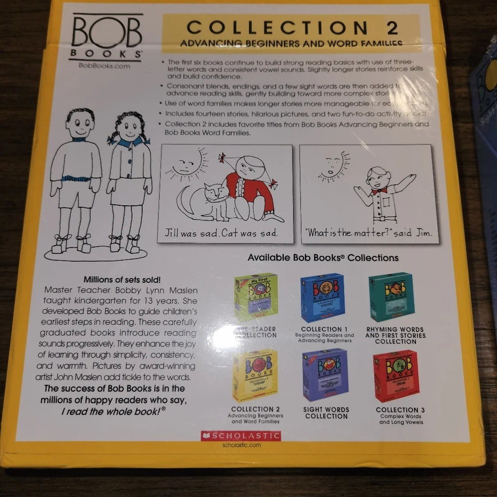 Bob Books Kindergarten & 1st Grade Collection 2 Advancing Beginners Sight Words